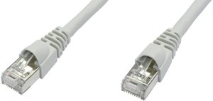 Kabel LAN Telegärtner L00005A0051, 1 szt., RJ45, CAT 6a, S/FTP, 10.00 m, biały