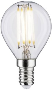 Filament 230V LED Kropla E14 470lm 4.8W 2700K Ściemnialny Przezroczysty Żarówka LED Paulmann 28690 E14 4.8 W 470 lm ciepła biel 1 szt.