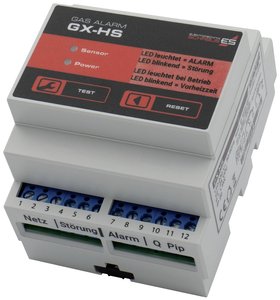 Schabus GX-HS Czujnik gazu i tlenku węgla   z sieci elektrycznej Wykrywanie Metan, Butan, Propan, Etanol, Dwutlenek węgla, Płyn chłodniczy i środek chłodzący, Tlenek węgla, Hydrofluorowęglowodory (FKW)