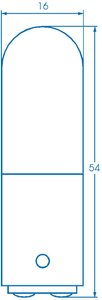 Żarówka rurkowa Barthelme 00122610, RL 16 x 54 mm, BA15D 220-260V 6-10W