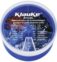 Zestaw końcówek rurkowych Klauke ST31B, 0.50 mm² - 2.50 mm², 400 Teile