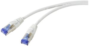 Kabel RJ45, LAN Renkforce RF-5266140, 1 szt., RJ45, CAT 6a, S/FTP, 2.00 m, szary