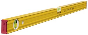 Poziomica STABILI Typ 80 AS, 90 cm, wzmocniony profil aluminiowy, 1 libella pozioma, 1 libella pionowa, zintegrowany korek, Made in Germany Lekka poziomica Stabila 19167