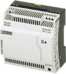 Zasilacz na szynę DIN Phoenix Contact STEP-PS/1AC/24DC/4.2, 24 V/DC, 4.4 A, 100 W