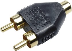 Sinuslive Y2M Adapter cinch  [2x złącze męskie RCA/cinch - 1x złącze żeńskie RCA/cinch]