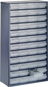 Szafka z szufladami raaco 1248-01 137393, Ilość przegród: 48, (D x S x W) 306 x 150 x 552 mm