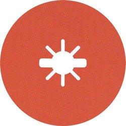 Pryzmat ceramicznych tarcz fibrowych, R782 Inox, 115 x 22,23 mm, X-LOCK, K 60 Dysk fibrowy Bosch Accessories X-LOCK 2608621821 25 szt.