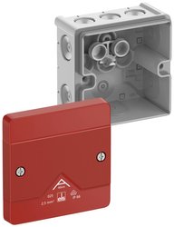 Skrzynka przyłączeniowa Spelsberg Abox 025-L/SB, IP66, (D x S x W) 85 x 85 x 52 mm, szary, czerwony, 1 szt.