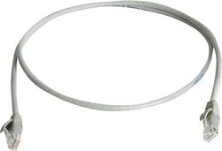 Kabel LAN Telegärtner L00001E0007, 1 szt., RJ45, CAT 5e, U/UTP, 1.50 m, szary