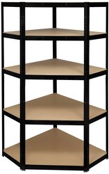 Półka narożna do regału TOOLCRAFT, TO-8701224, metal (malowany proszkowo), Płyta MDF, Maks. obciążenie: 875 kg