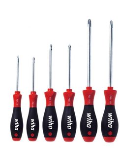 Zestaw wkrętaków do wkrętów Phillips/Pozidriv MicroFinish®, 6-częściowy Zestaw wkrętaków Wiha  26146
