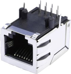 złącze żeńskie do wbudowania poziomego RJ45 BEL Stewart Connectors SS64800-056F Ilość styków: 8P8C 1 szt.