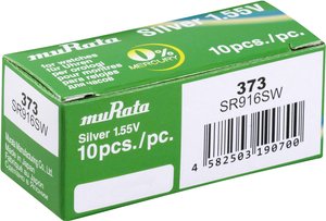 Ogniwo guzikowe Murata SR916SW-PBWW tlenkowo-srebrowe 30 mAh 1.55 V 10 szt.