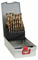 Zestaw wierteł do metalu HSS-TiN (powłoka tytanowa), ProBox, 25 sztuk, 1-13 mm Zestaw wierteł krętych do metalu Bosch Accessories 2608587019 1 zest.
