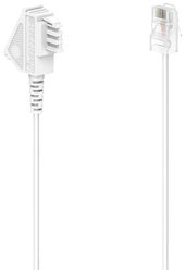 DSL kabel Hama DSL-Box-Kabel, TAE-F-Stecker - Modular-Stecker 8p2c, 10 m, Weiß 00201120, 1 szt.