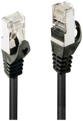 Kabel LAN LINDY 48380, 1 szt., RJ45, CAT 5e, F/UTP, 0.50 m, czarny