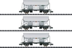 Wagon towarowy zamknięty MiniTrix T15511 Wagon towarowy ''wózek rozładunkowy boczny'' NS, zestaw 3 of