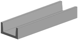 Profil U evergreen 261, polistyren, (D x S x W) 350 x 0.94 x 1.5 mm