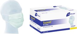 Maska chirurgiczna Suavel® Protec z elastycznymi pętlami na uszy, niebieska, typ IIR Półmaska Suavel® Protec 80-902, 50 szt.