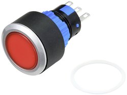 Przycisk TRU COMPONENTS TC-9219064, 22 mm, 250 V/AC, 3 A, 1 szt.