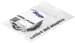 Kabel USB Akyga, Złącze męskie USB-A, Złącze żeńskie USB-A, 3.00 m