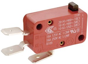 Mikroprzełącznik Marquardt 01004.1001-01 01004.1001-01, 1 zestyk przełączny, 1 x wł/(wł), 250 V/AC, 8 A, 1 szt.