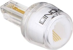 Przejściówka, adapter LINDY 75004 [1x złącze męskie RJ10 4p4c - 1x złącze żeńskie RJ10 4p4c]