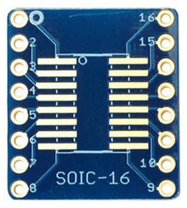 Płytka SMT-Breakout dla SOIC-16 lub TSSOP-16 - 3 sztuki! Płyta Adafruit 1207 Płytka prototypowa 1 szt.