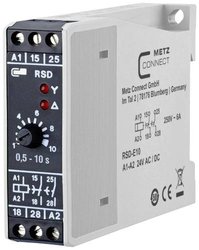 Przekaźnik gwiazda trójkąt Metz Connect RSD-E10 11016013270317, 250 V/AC, 6 A, 1 szt.