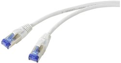 Kabel RJ45, LAN Renkforce RF-5266136, 1 szt., RJ45, CAT 6a, S/FTP, 0.50 m, szary