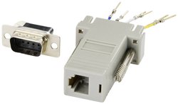 Adapter D-SUB TRU COMPONENTS TC-9990280 złącze męskie D-SUB 9-pin - złącze żeńskie RJ12
