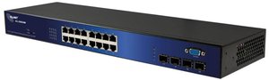 Przełącznik ALLNET ALL-SG8420M Switch L2 Gigabit Ethernet (10/100/1000) 19U Allnet ALL-SG8420M Switch sieciowy 19''  16 + 4 Porty 1000 MBit/s