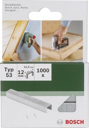 Zszywka typu 53 Bosch Accessories 2609255821, N/A, Wymiary (D x S) 10 mm x 11.4 mm, 1000 szt.