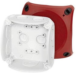 Skrzynka przyłączeniowa Hensel DK 0200 R, (D x S x W) 62 x 93 x 93 mm, szaro-biały (ral 7035), czerwony, 1 szt.