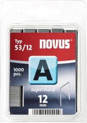 Zszywki z cienkiego drutu a typ 53/12 mm 1000 szt. Novus 110032676 Wymiary (D x S) 12 mm x 11.3 mm