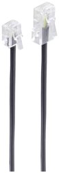 Shiverpeaks BASIC-S modułowy kabel połączeniowy ISDN Western wtyk 8/4 do Western wtyk 6/4, 3 m ISDN kabel Shiverpeaks BS70253, 1 szt.