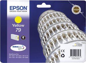 Epson atrament T7914, 79 tusz oryginalny  Żółty C13T79144010