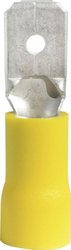 Wtyk płaski 3912S, częściowa izolacja PCW, 6.3x0.8 mm, 4-6 mm2, żółty