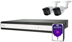 Zestaw monitorujący ABUS Performance Line TVVR33622T analogowy, AHD z 2 kamerami 1920 x 1080 px 1 TB
