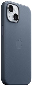 Apple Finewoven Case Futerał backcase Apple iPhone 15 pacyfic blue Ładowarka indukcyjna, Odporny na wstrząsy