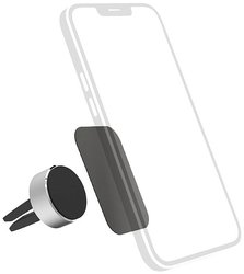 Uchwyt samochodowy na telefon komórkowy magnes aluminiowy do wentylacji, obrotowy o 360 stopni, uniwersalny Uchwyt samochodowy na telefon Hama 00201516 1 szt.