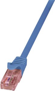 kabel LAN LogiLink CQ2056U, 1 szt., RJ45, CAT 6, U/UTP, 2.00 m, niebieski