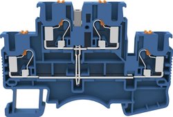 Złącze dwupoziomowe Degson DSKK2,5 z złączem wyrównawczej niebieskie 0,14 mm² - 4 mm² Terminal przepustowy, podwójny Degson DSKK2.5-01P-12-50-A(H) zacisk push-in 1 szt.