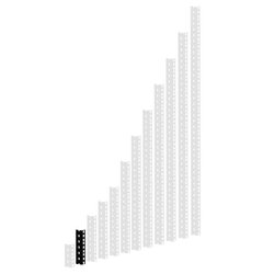 Szyna mocująca Adam Hall 61535 B3 61535B3 3 U