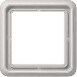 Ramka Jung CD581LG 1-krotnie  Osłona Jung CD581LG szary