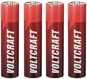 Bateria AAA/R03 VOLTCRAFT Industrial LR03 1350 mAh 1.5 V 4 szt.