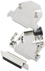 Zestaw listew żeńskich D-Sub TRU COMPONENTS TCD45NT25MDBSK 7708808, rzędy: 2, styki: 25, 45 °, 1 szt.