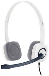 Stereofoniczny zestaw słuchawkowy Logitech H150, biały Słuchawki z mikrofonem Logitech H150, białe