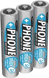 Akumulator AAA/R03 Ansmann DECT maxE HR03, NiMH, 800 mAh, 1.2 V, 3 szt.