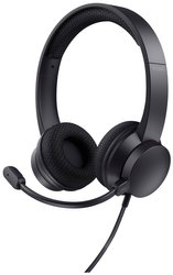 Zestaw słuchawkowy On Ear Trust Ayda 25089 Stereo czarny